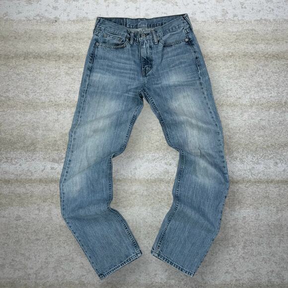 Levis Jeans 514 Regular Straight Leg Fit Light Wash Denim - Picture 2 of 9